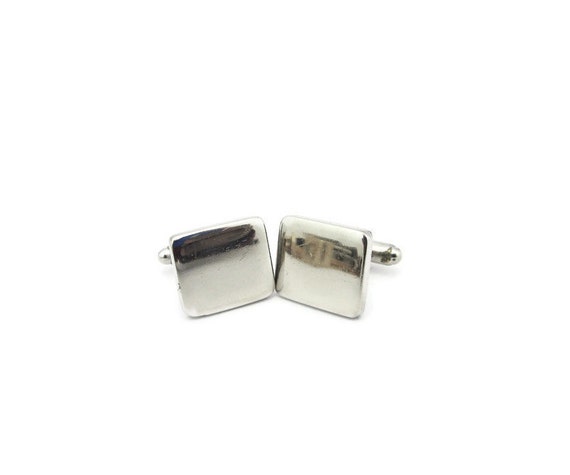 Engravable Rectangle Cufflinks/Squarish Signet St… - image 2