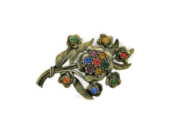 Little Nemo Flower Bouquet Brooch / LN/25 Large G… - image 3