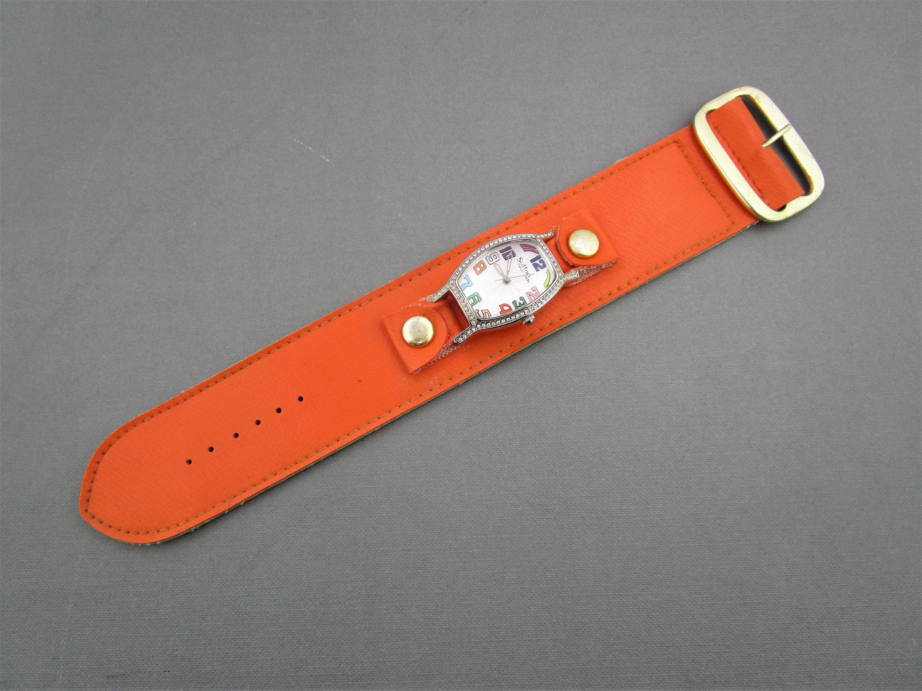 Orange Hippie Watch Band/sutton Quartz Timepiece/ New Battery/white Guiloche Dial/oblong Retangular Bezel /faux Leather Leatherette - Etsy Orange Hippie Watch Band/sutton Quartz Timepiece/ New Battery/white Guiloche Dial/oblong Retangular Bezel /faux Leather Leatherette - Etsy
