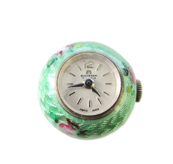 Bucherer Guilloché Ball Watch Necklace/925 Sterli… - image 6