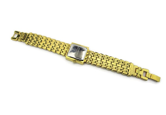 Suzanne Somers Crystal Watch, Gold Tone Bracelet, MOP Dial  display picture 3