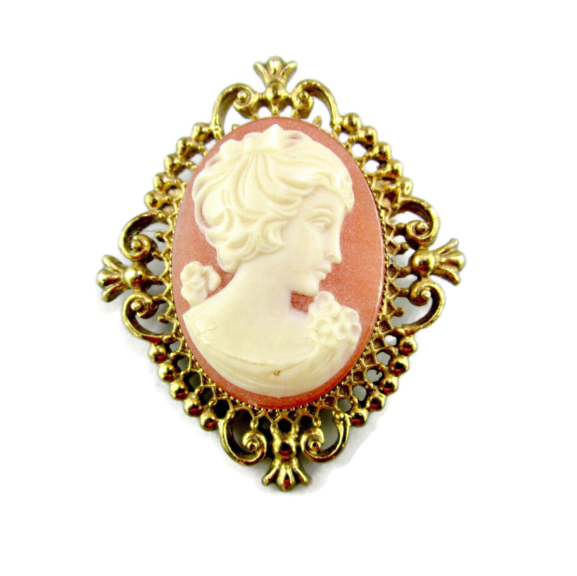 Avon cameo shop pin