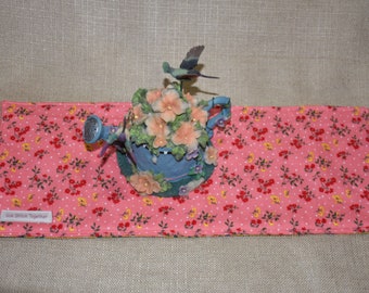 Pioneer Woman Fabric Toilet Tank Topper, Shelf Liner, Small Table Runner, Ready to Ship