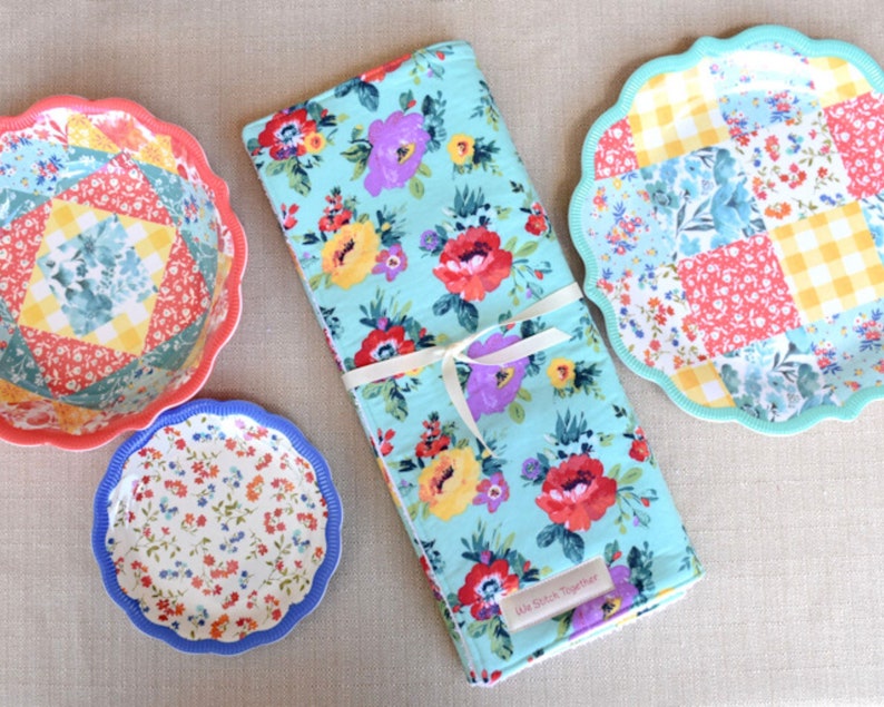 Pioneer Woman Fabric Dish Drying Mat Kitchen Counter Mat Etsy