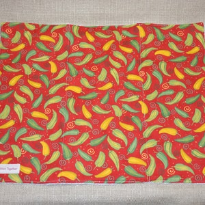Dish Drying Mat, Dish Drainer Mat, Kitchen Counter Mat, PEPPERS, Ready to Ship