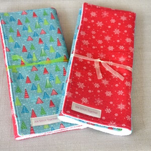 Christmas Trees Dish Drying Mat, Dish Drainer, Kitchen Counter Mat, Drying Mat, Dish Mat, Kitchen Mat, 15&quot; x 19&quot;