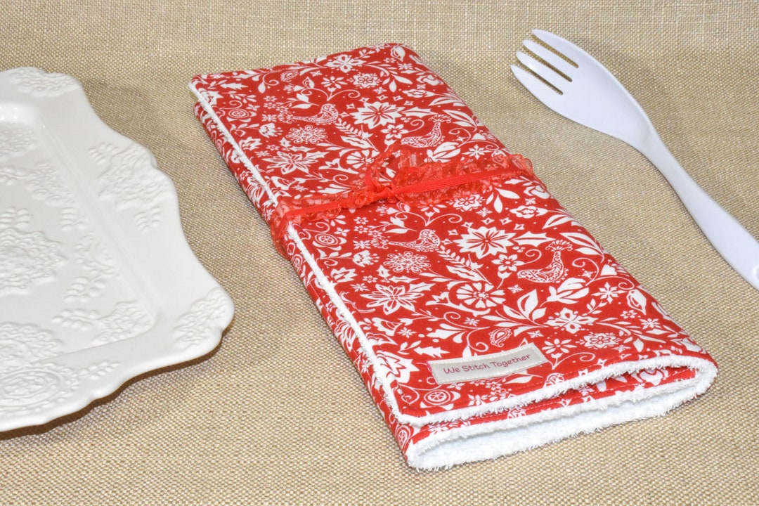 Pioneer Woman Fabric Dish Drying Mat, Maize Bird Toss, Dish Drainer