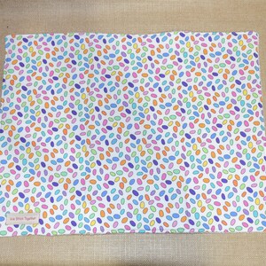 Jelly Bean Dish Drying Mat, Dish Drainer Mat,  Kitchen Counter Mat, Spring Mat, Ready to Ship