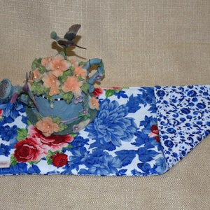Pioneer Woman Fabric Toilet Tank Topper, Heritage Rose, Shelf Liner, Small Table Runner, Ready to Ship