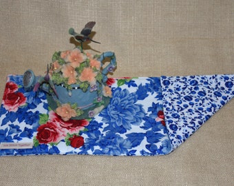 Pioneer Woman Fabric Toilet Tank Topper, Heritage Rose, Shelf Liner, Small Table Runner, Ready to Ship