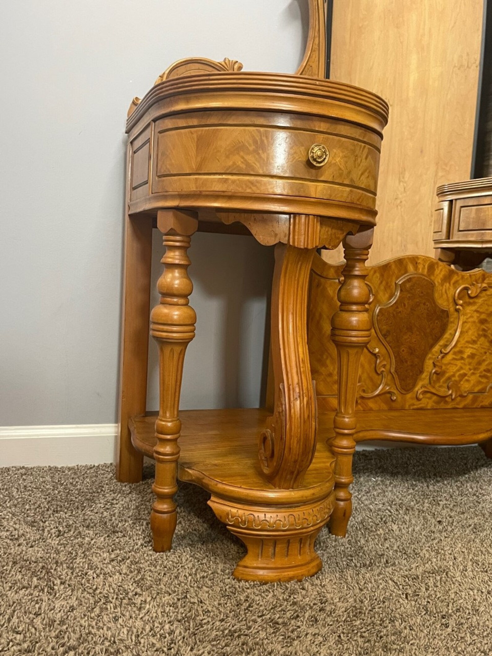 1930s Joerns Brothers Furniture Louis XV Satinwood Dressing Etsy