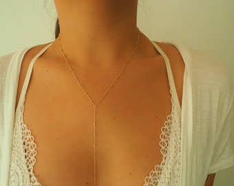 14k GOLD Filled Speckled Classic Dainty Body Chain