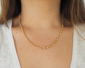 14k Gold Filled Mixed Chains Necklace