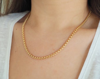 14k Gold Filled Round Venetian Chain Necklace