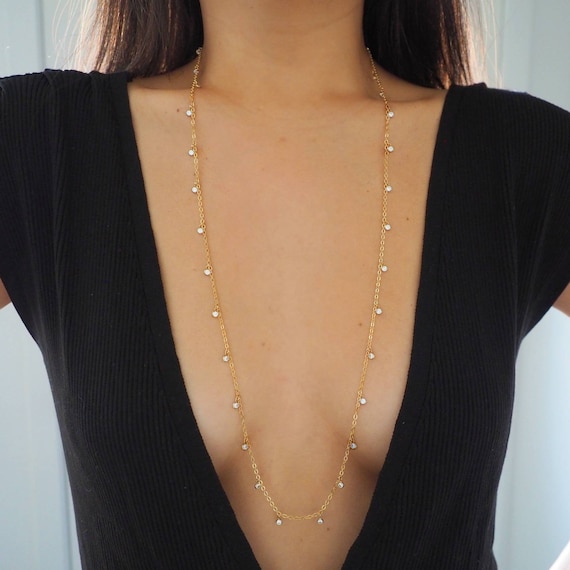 14k Gold Filled Coin Line Double Layer Body Chain Bra | VERSION 2.0