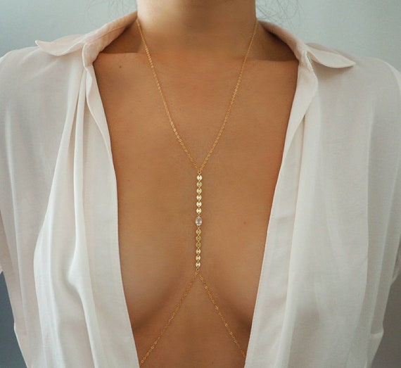 Solid Gold Body Chain Sale Online, 60 