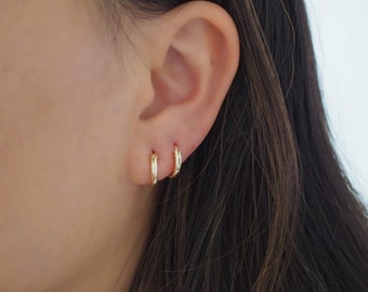 14k Gold Filled Mini Hoops | Sold as Pair