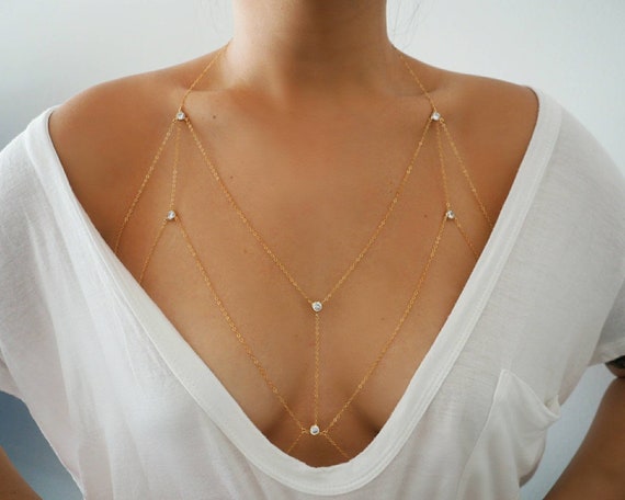 Diamond store bralette chain