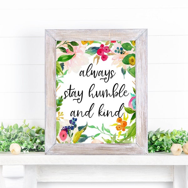 Humble and Kind - Etsy