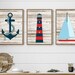 Nautical Printable Nautical Wall Art Set Beach House Signs - Etsy