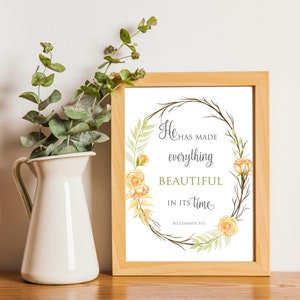 He Has Made Everything Beautiful in Its Time Printable Bible - Etsy