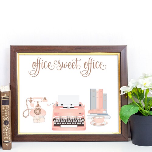 Office Sweet Office Printable 5x7 8x10 11x14 16x20 Vintage - Etsy
