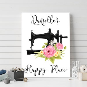 Personalized Craft Room Printable Sign Craft Room Art Home Decor Sewing Room DIY Decor Vintage Craft Room 5x7 8x10 11x14 16x20 Custom Name