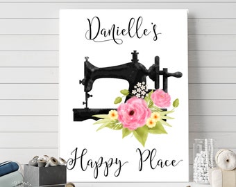 Personalized Craft Room Printable Sign Craft Room Art Home Decor Sewing Room DIY Decor Vintage Craft Room 5x7 8x10 11x14 16x20 Custom Name