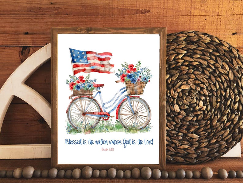 Psalm 33:12 | Blessed is the Nation, Printable Art, Patriotic Americana ...
