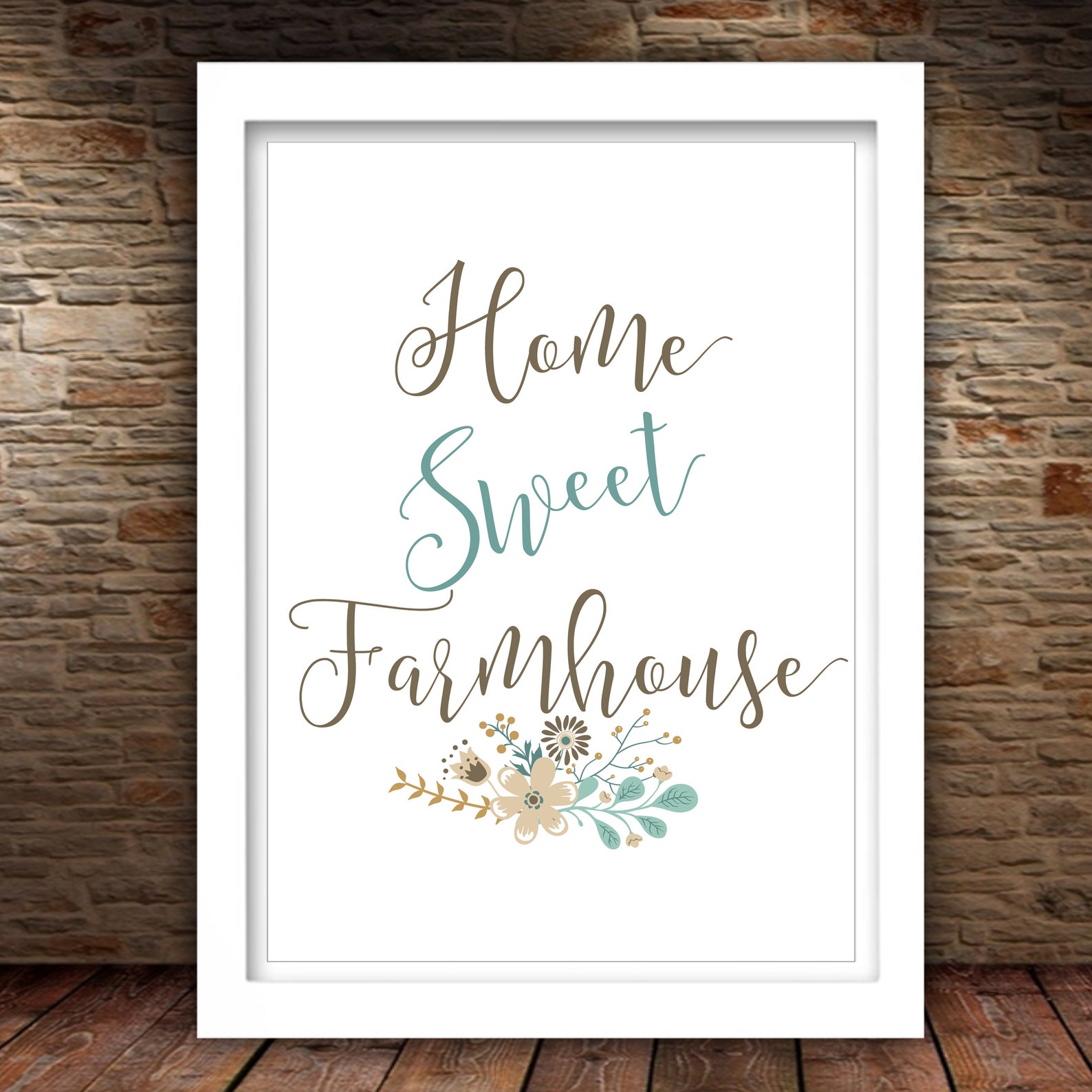 Home Sweet Farmhouse Printable 5x7 8x10 11x14 16x20 Farmhouse | Etsy