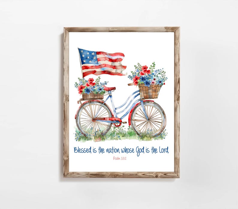 Psalm 33:12 | Blessed is the Nation, Printable Art, Patriotic Americana ...