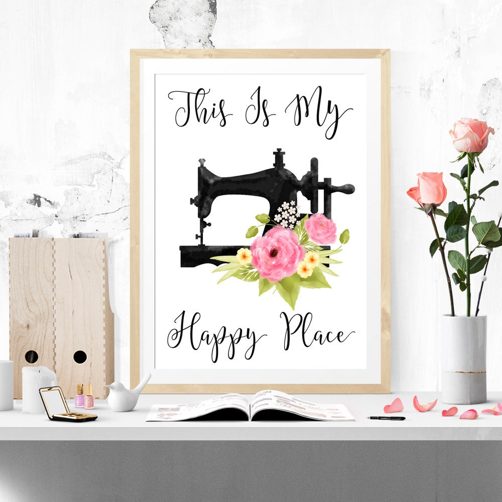 The Craft Room Is My Happy Place Metal Sign – Speed Fabrication