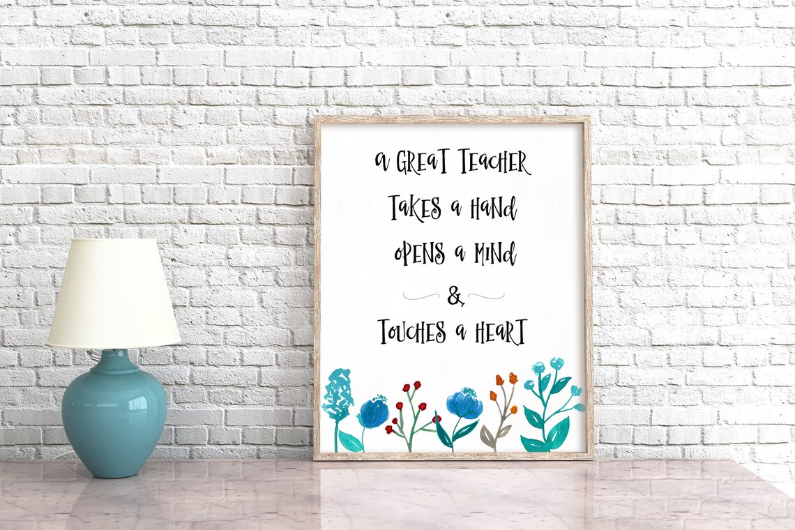 Teacher Printable Teacher Quote Motivational Quote - Etsy