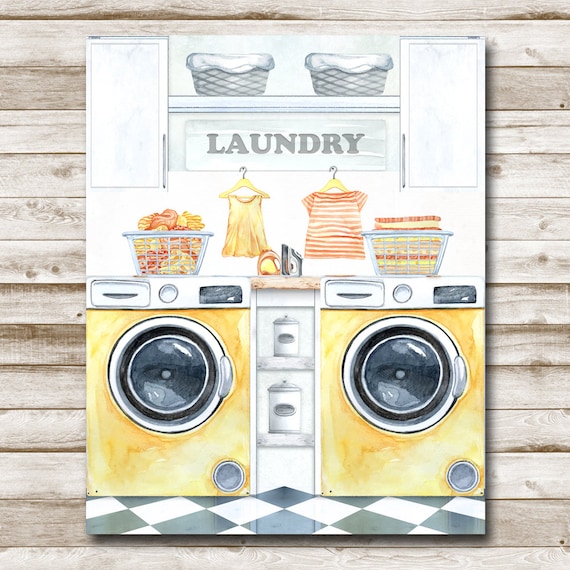 Laundry Printable Room Decor Vintage Home 5x7