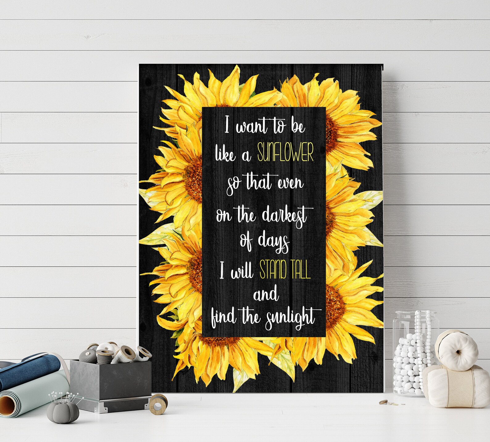 I Want to Be A Sunflower Printable Quote 5x7 8x10 11x14 16x20 - Etsy
