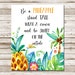 Be A Pineapple Printable Childrens Wall Art Summer Sign 5x7 - Etsy