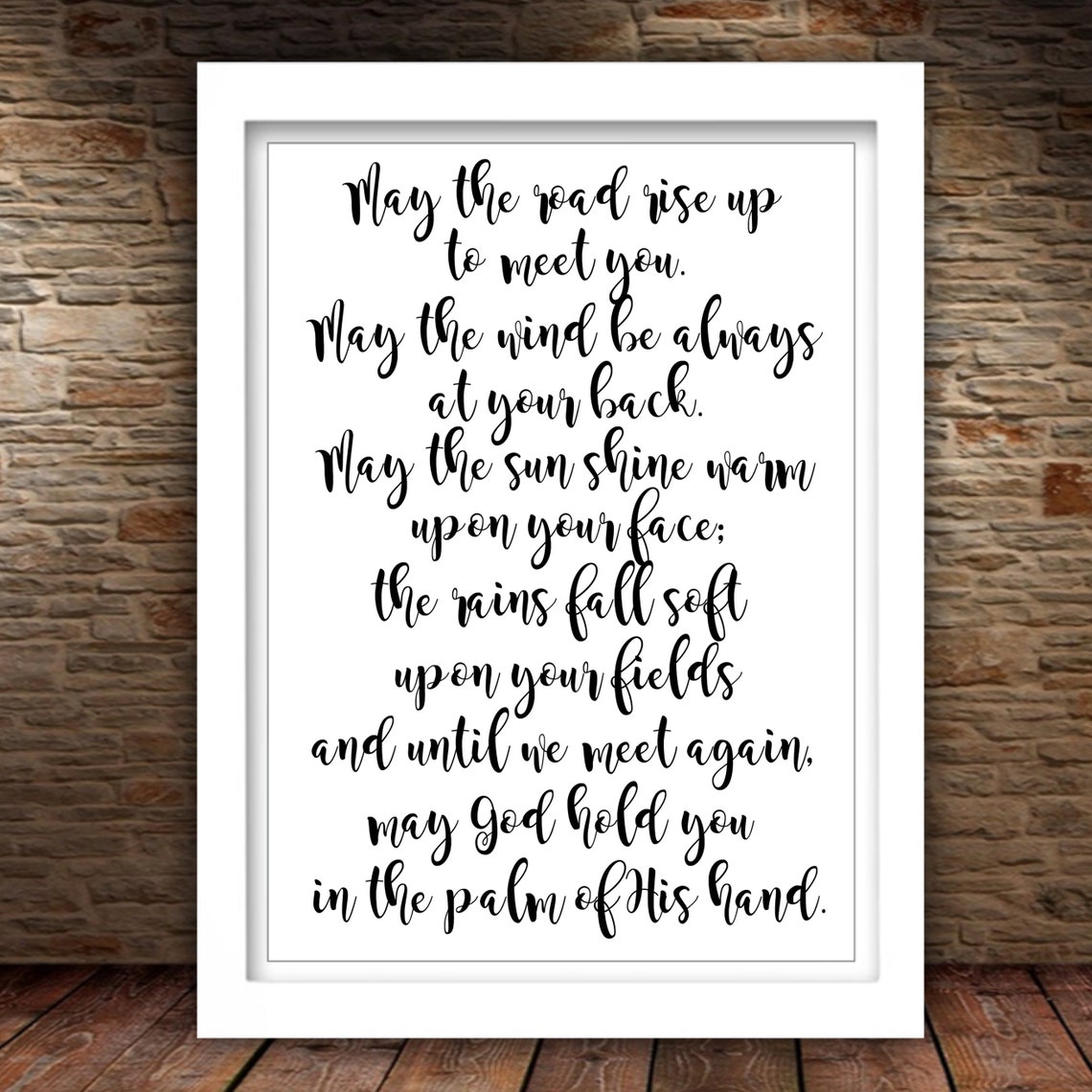 Irish Blessing Printable May the Road Rise up to Meet You 5x7 - Etsy