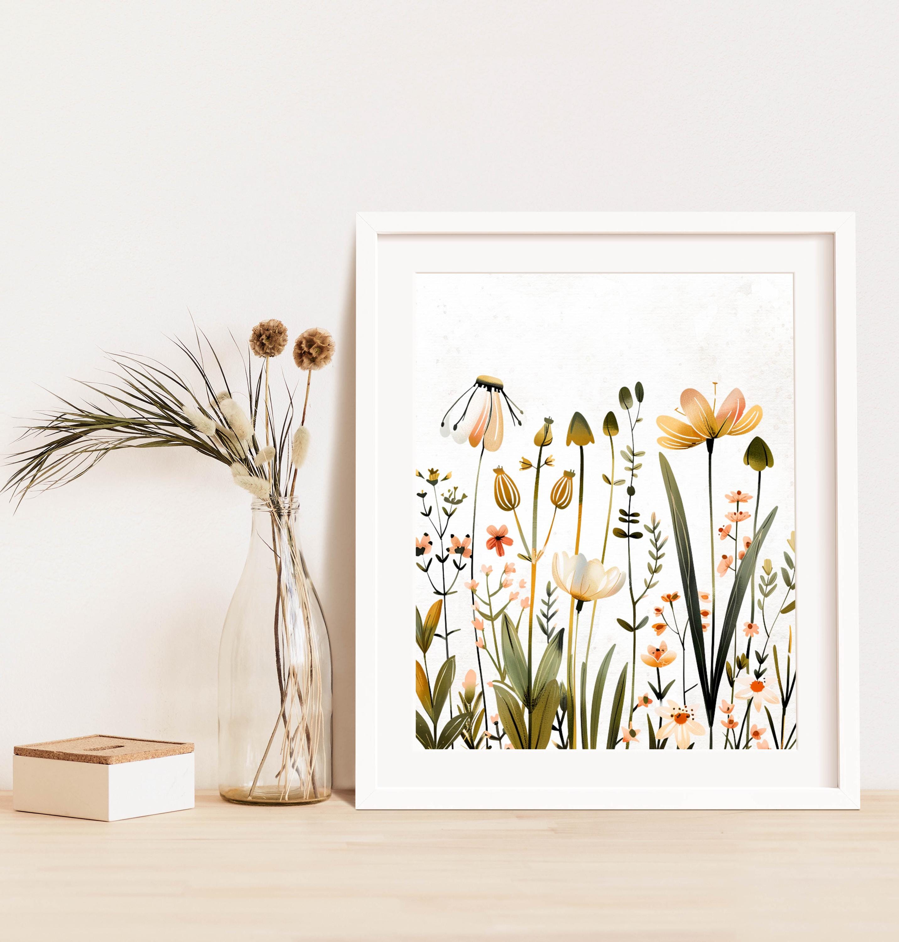 Wildflowers Printable Sign Floral Wall Decor 5x7 8x10 11x14 16x20 ...