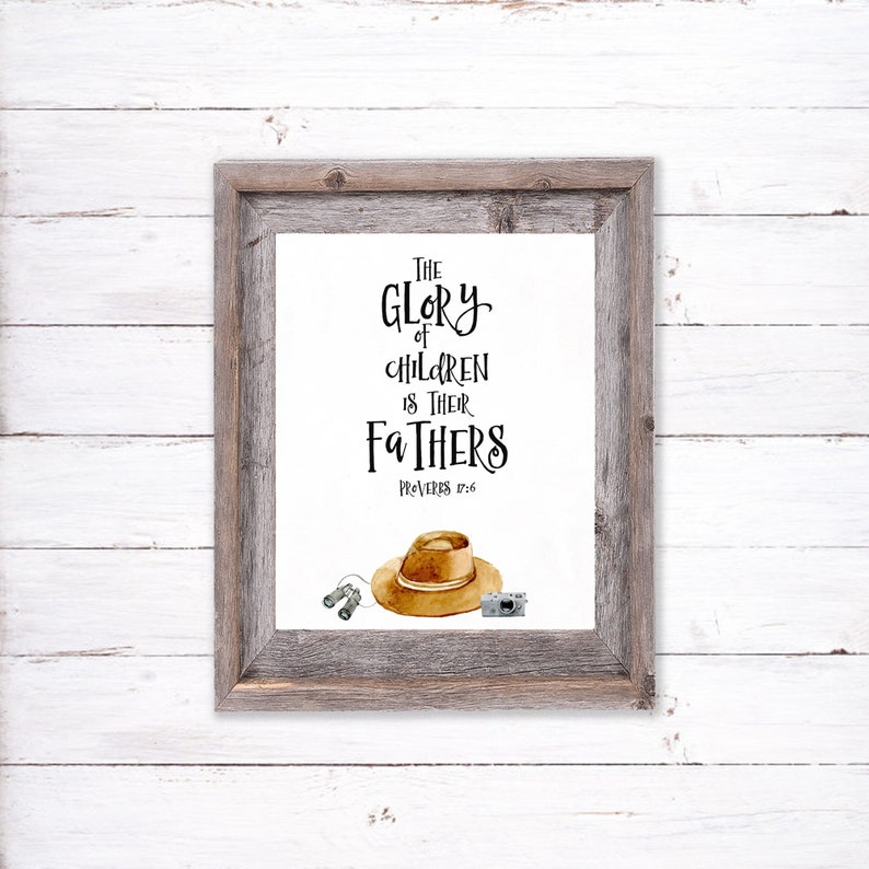 Proverbs 17:6 Printable Scripture Art Bible Verse Wall Art | Etsy