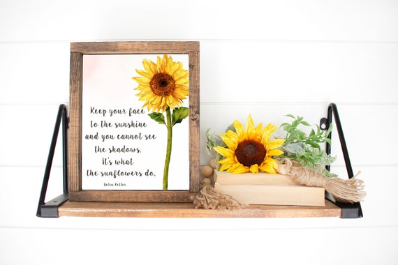 Tournesol Imprimable Helen Keller Citation 5x7 8x10 11x14 Etsy France