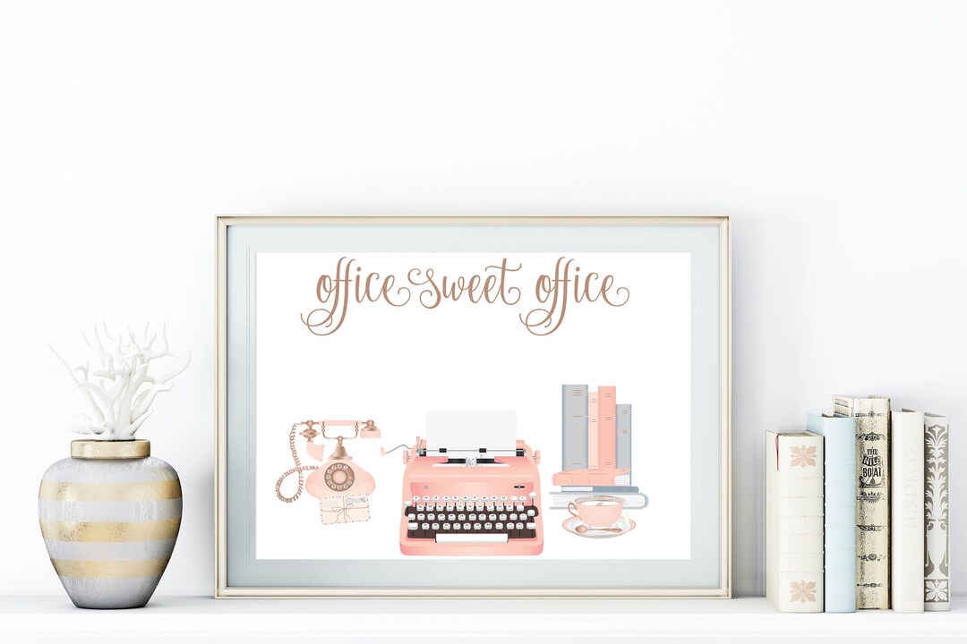 Office Sweet Office Printable 5x7 8x10 11x14 16x20 Vintage Typewriter ...