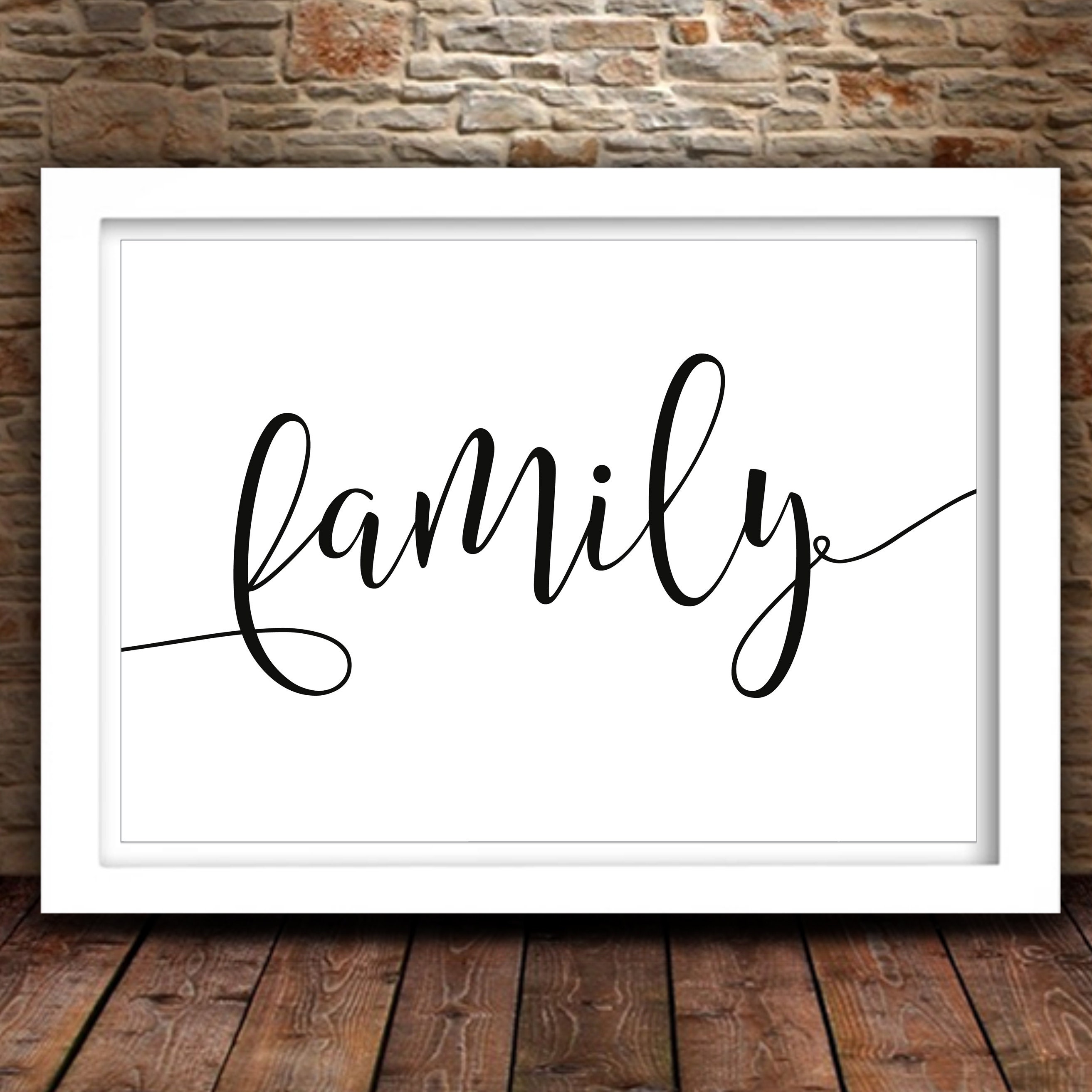 Family Printable Home Decor Sign Minimalist Decor 4x6 5x7 8x10 | Etsy