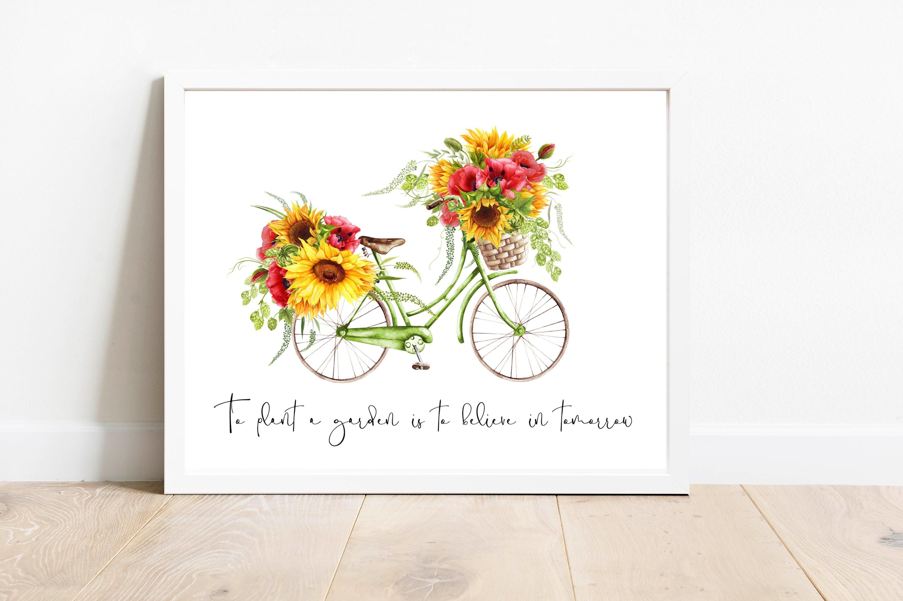邦楽 Believe In Tomorrow Sunflower's Garden To Plant A Garden is to Believe in Tomorrow Printable Sign