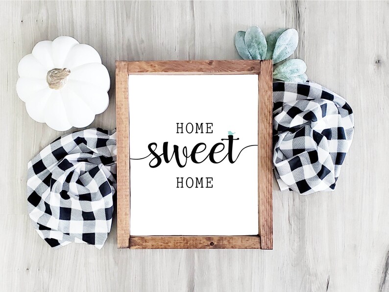 Home Sweet Home Printable Farmhouse Print 5x7 8x10 11x14 16x20 - Etsy