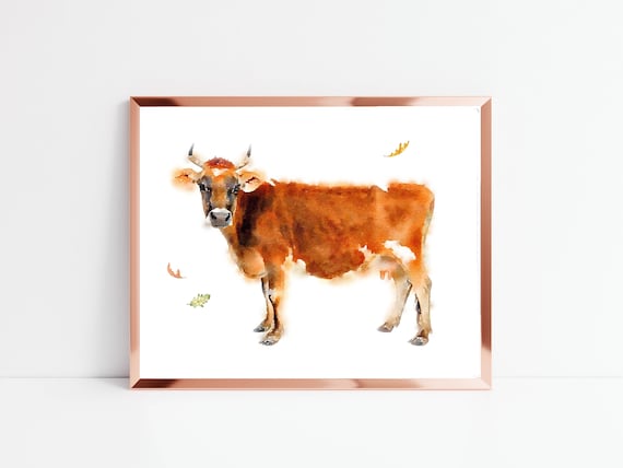 Cow Farmhouse Printable 5x7 8x10 11x14 16x20 Farmhouse Print - Etsy