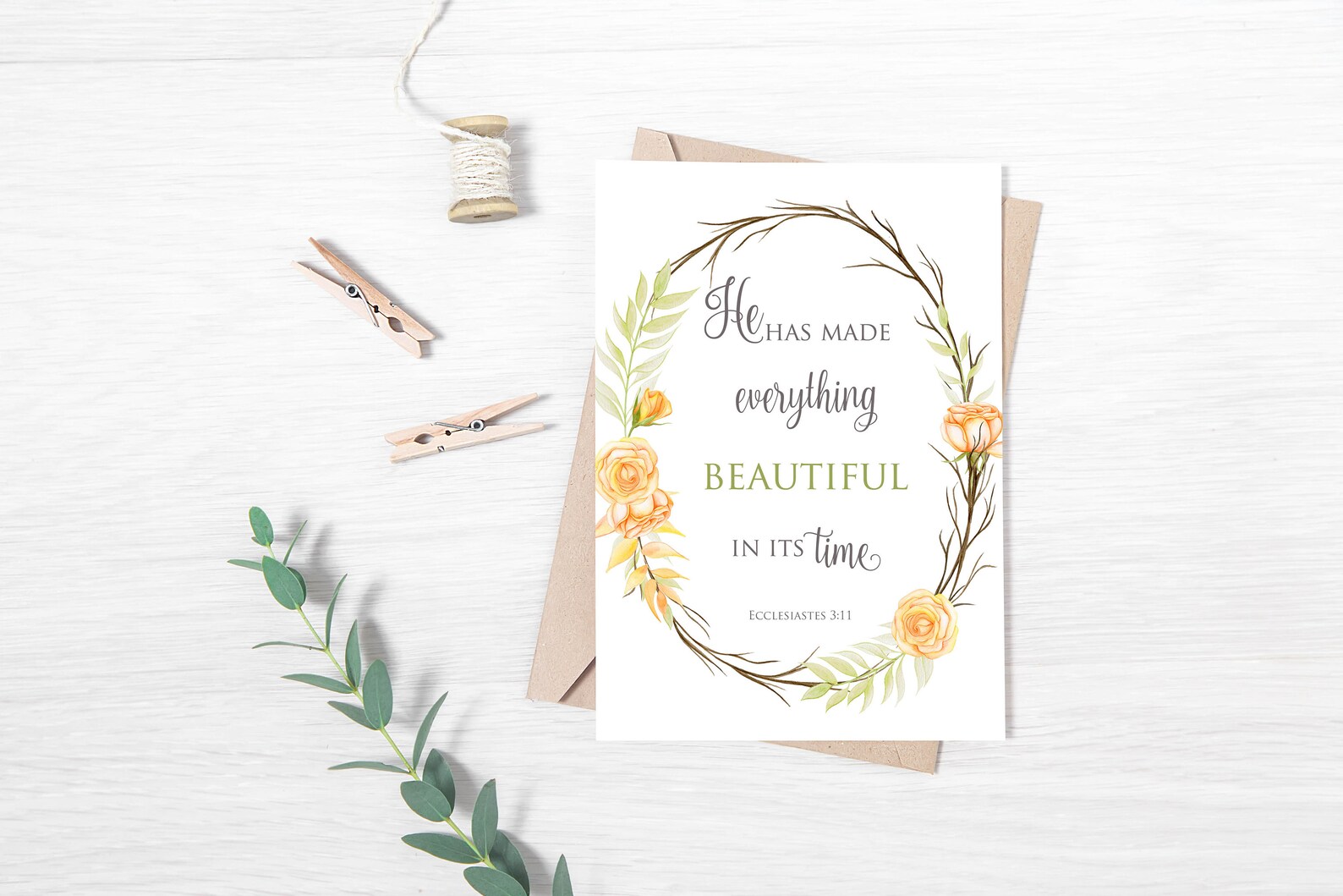 He Has Made Everything Beautiful in Its Time Printable Bible - Etsy