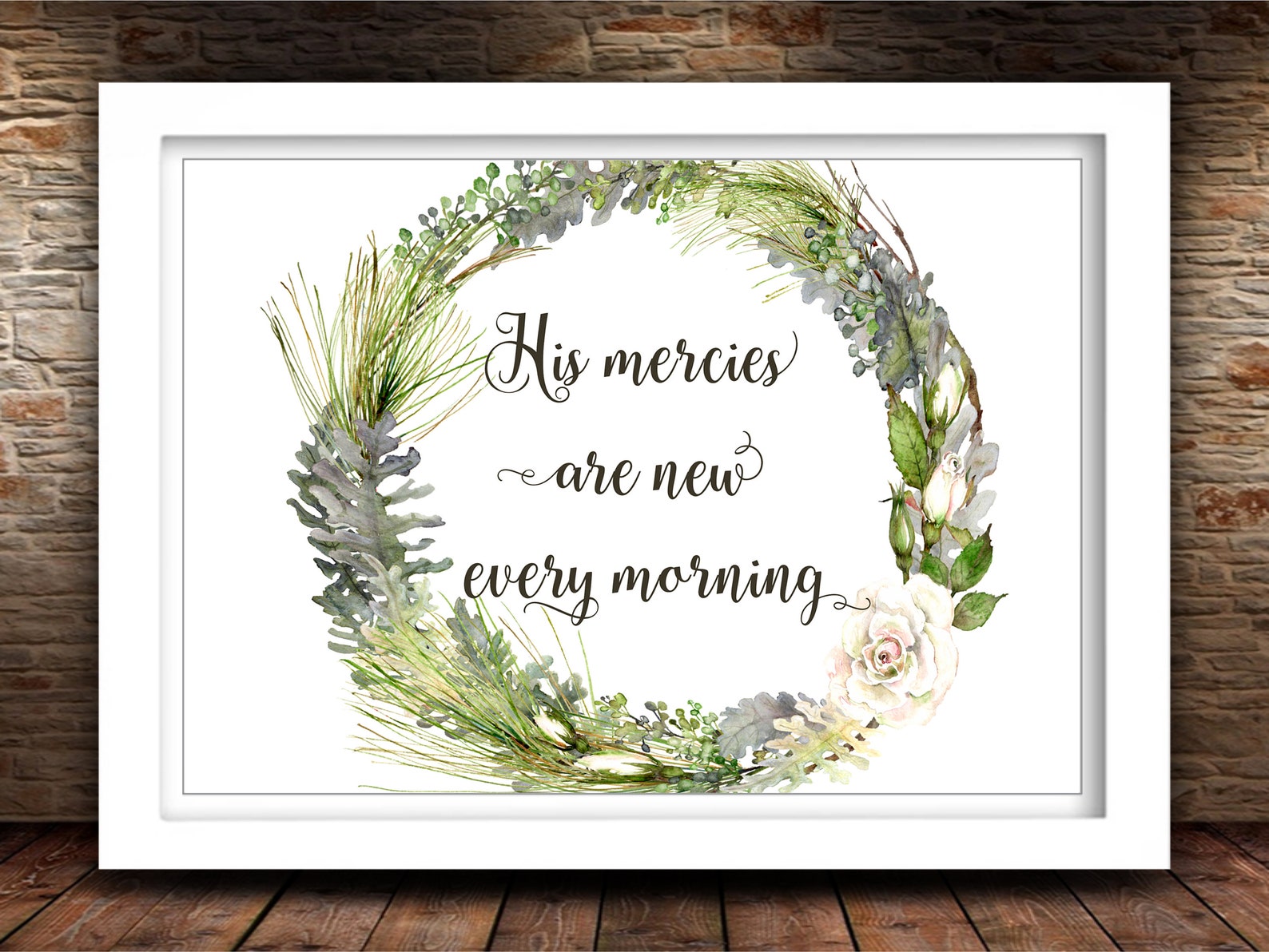 His Mercies Are New Every Morning Printable Calligraphy | Etsy