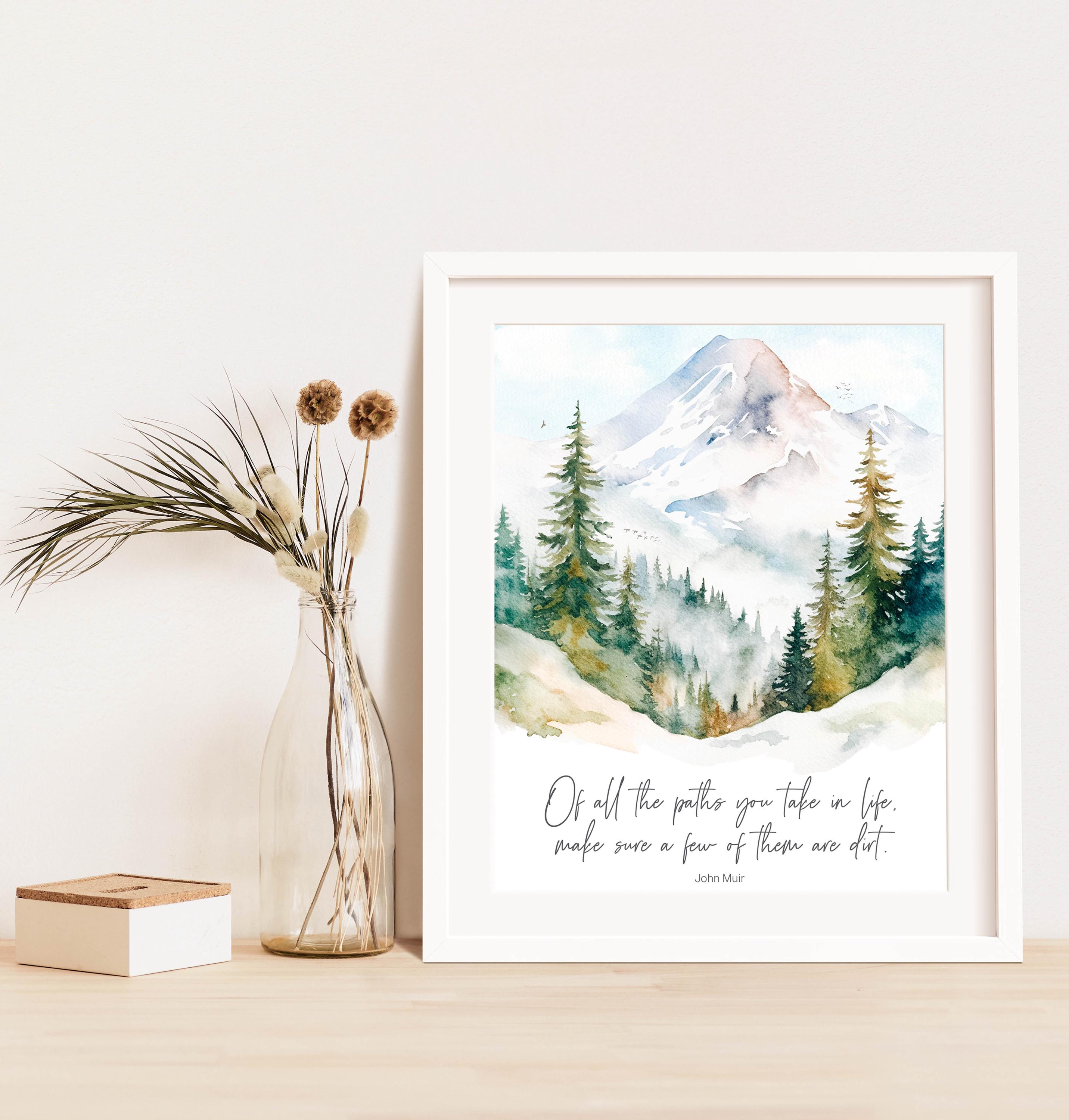 John Muir Quote Print, Forest Mountain Art (digital Download) - Etsy