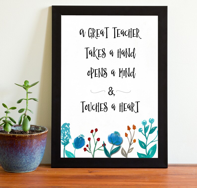 Teacher Printable Teacher Quote Motivational Quote - Etsy