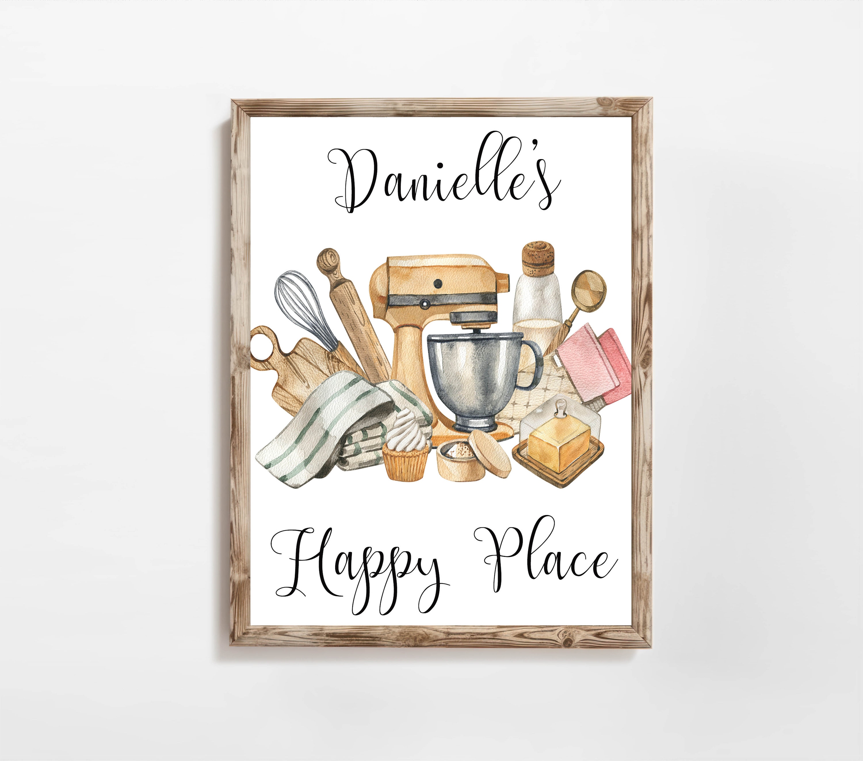 Personalized Baking Room Sign Printable Kitchen Art Home Decor Bakers ...